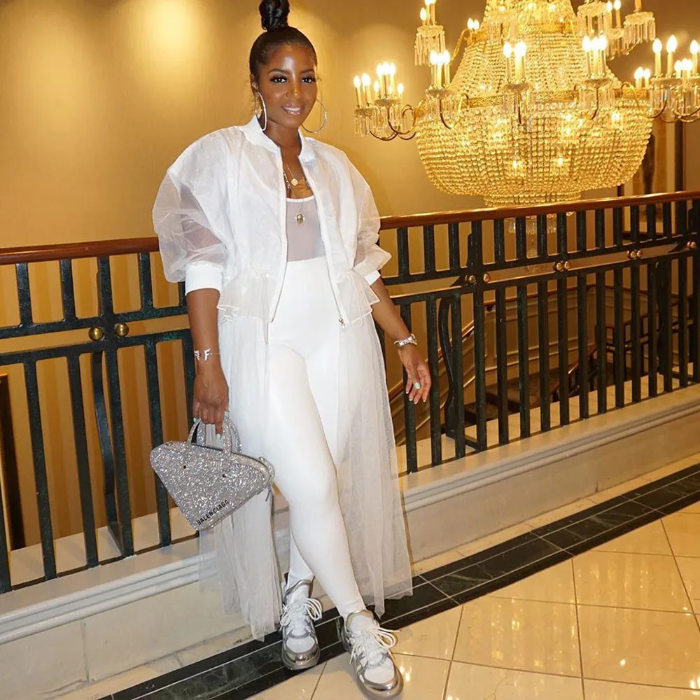 Женская куртка-бомбер с оборками, белая куртка-бомбер составного кроя на молнии с сетчатыми вставками, уличная одежда в стиле Харадзюку на о...
Женская куртка-бомбер с оборками, белая куртка-бомбер составного кроя на молнии с сетчатыми вставками, уличная одежда в стиле Харадзюку на о...