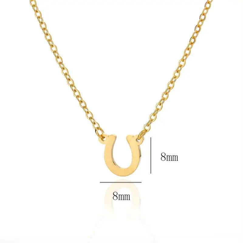 Lucky Horseshoe Pendant Necklace for Women Men Cute U Shape Stainless Steel Vintage Jewelry Minimalist Choker Collier Femme 2021 
Lucky Horseshoe Pendant Necklace for Women Men Cute U Shape Stainless Steel Vintage Jewelry Minimalist Choker Collier Femme 2021