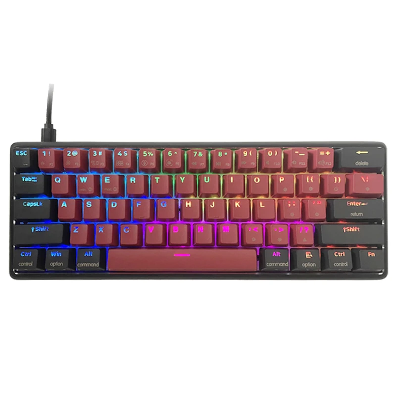V2-AK61S Mini Portable Mechanical Keyboards Gaming Wireless Bluetooth 61 Keys Gateron RGB Backlight Keyboards For Desktop GK61
V2-AK61S Mini Portable Mechanical Keyboards Gaming Wireless Bluetooth 61 Keys Gateron RGB Backlight Keyboards For Desktop GK61