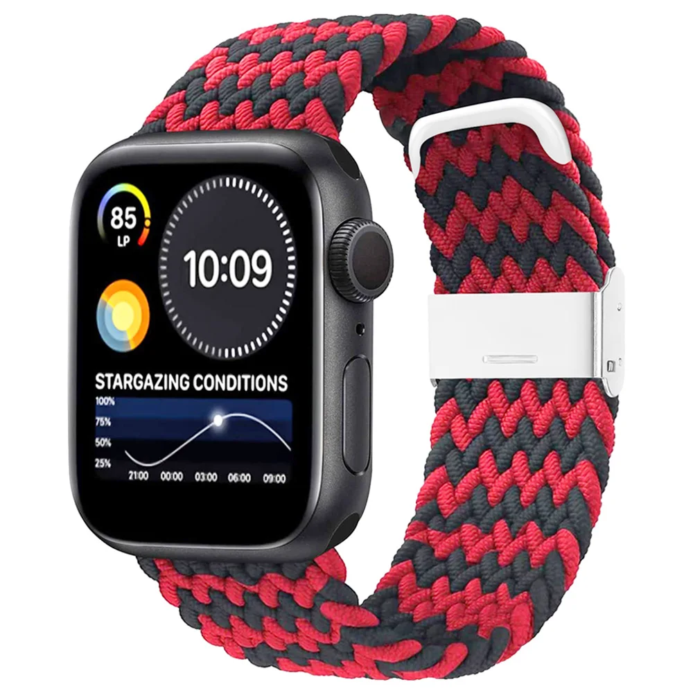 Adjustable Braided Solo Loop band For Apple Watch 44mm 40mm 38mm 42mm Elastic Bracelet Nylon Fabric Strap for iWatch 6 SE 5 4 3
Adjustable Braided Solo Loop band For Apple Watch 44mm 40mm 38mm 42mm Elastic Bracelet Nylon Fabric Strap for iWatch 6 SE 5 4 3
