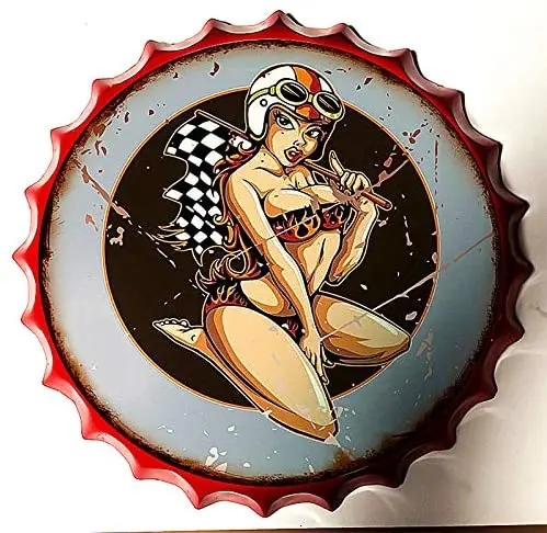 Royal Tin Sign Bottle Cap Metal Tin Sign Garage Repair Service Gas Diameter 13.8 inches, Round Metal Signs for Home and Station
Royal Tin Sign Bottle Cap Metal Tin Sign Garage Repair Service Gas Diameter 13.8 inches, Round Metal Signs for Home and Station