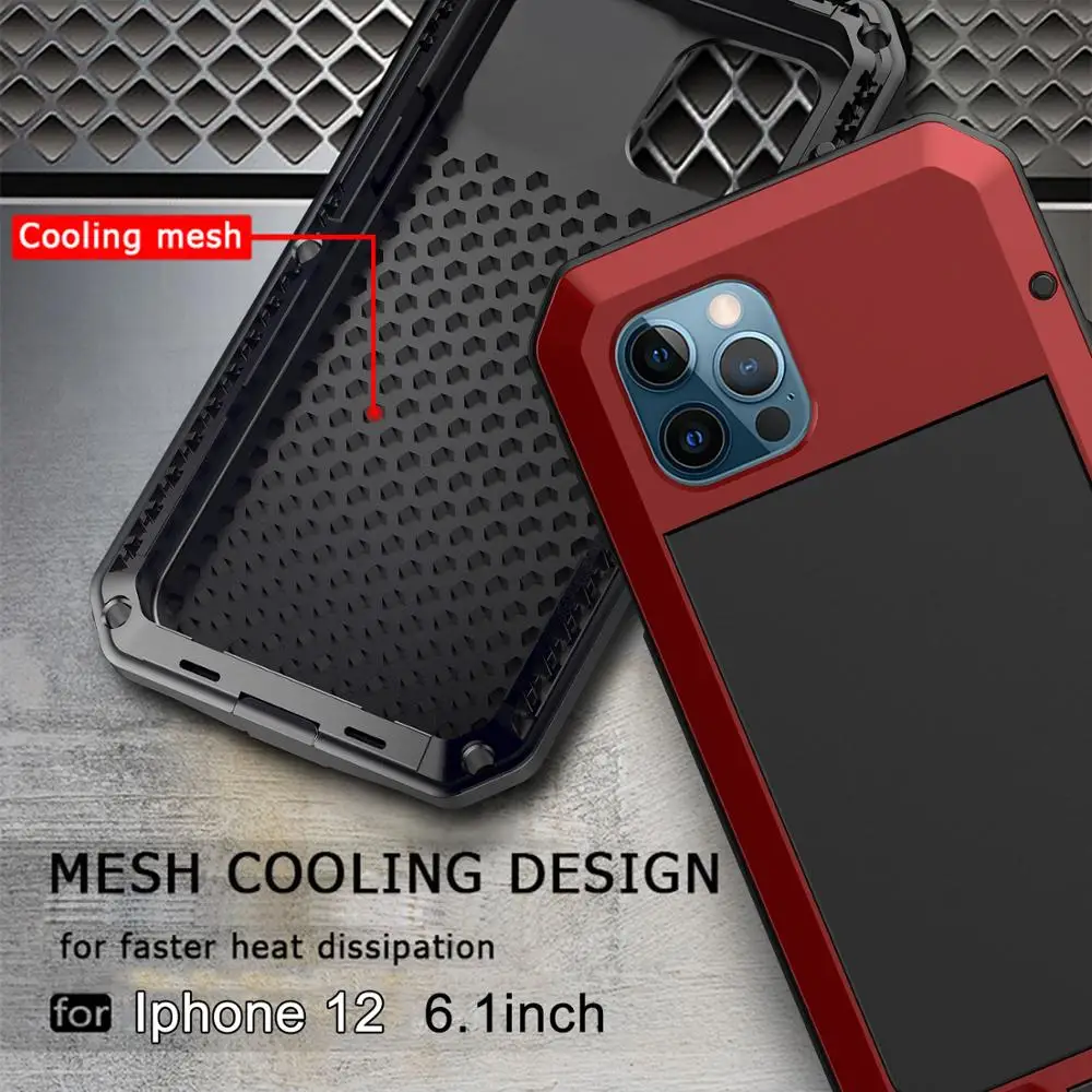 Armor Heavy Duty Protection Case for iPhone 12/12pro/12 mini/12 pro max 360 Metal Tank Shockproof Cover Screen Full Body Hard
Armor Heavy Duty Protection Case for iPhone 12/12pro/12 mini/12 pro max 360 Metal Tank Shockproof Cover Screen Full Body Hard