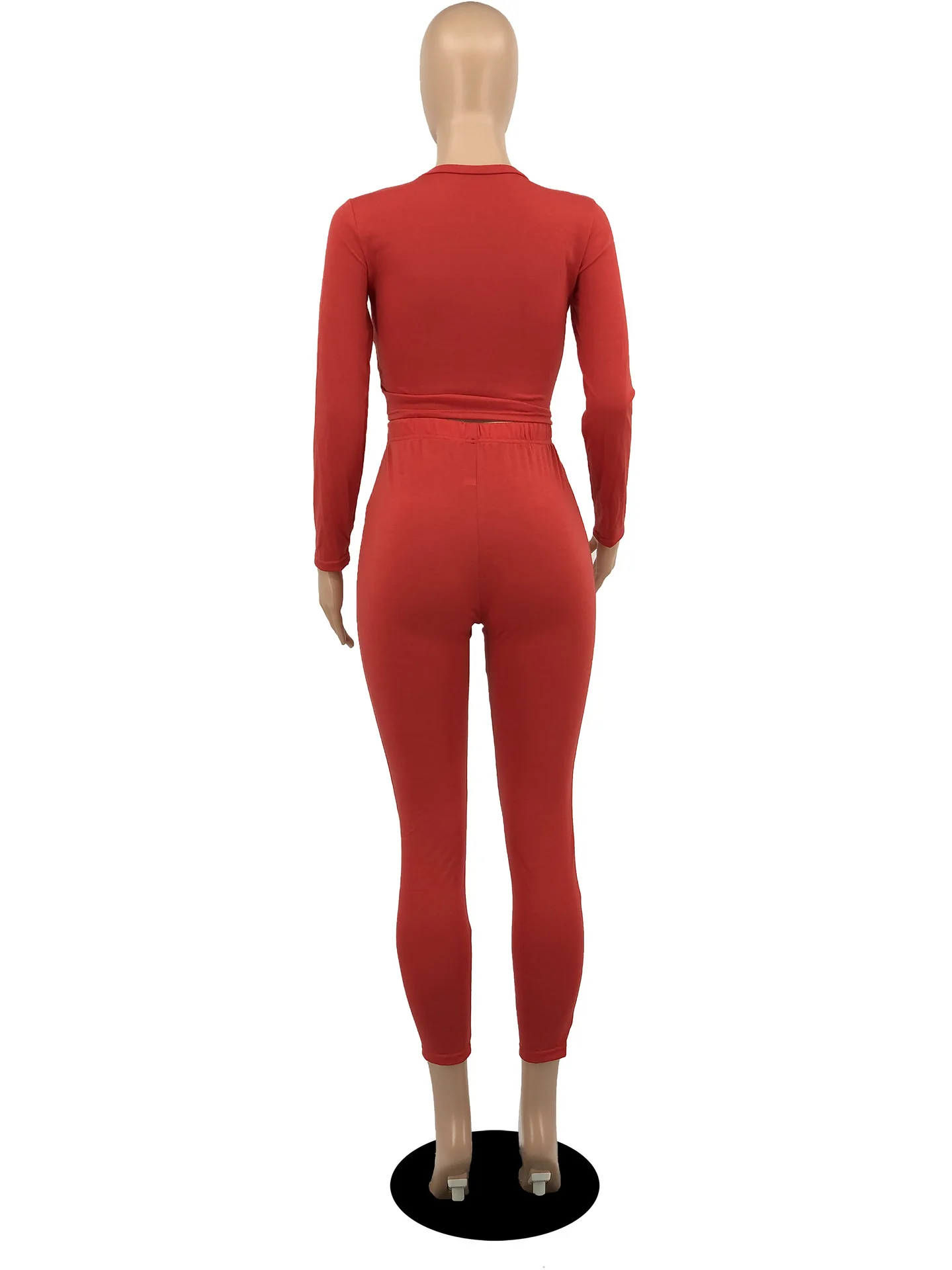 Tracksuit Two Piece Outfits for Women Long Sleeve Bodycon Lace Up Crop Top and Leggings Pants Sets Outfit Wholesale Dropshipping
Tracksuit Two Piece Outfits for Women Long Sleeve Bodycon Lace Up Crop Top and Leggings Pants Sets Outfit Wholesale Dropshipping