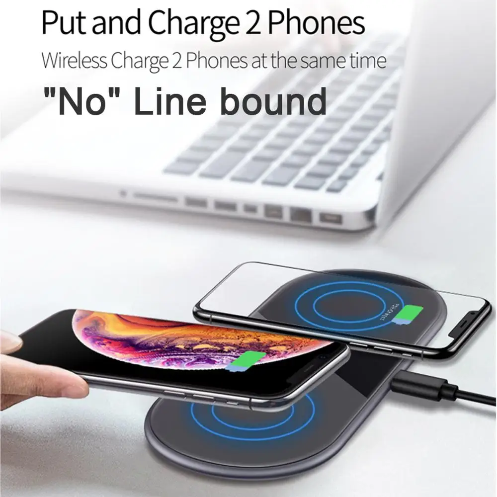 Dual 15W Qi Wireless Charger for iPhone 12 11 Pro X XS Fast Wireless Charging Pad for Samsuang Huawei Xiaomi 2.5D Glass Charger
Dual 15W Qi Wireless Charger for iPhone 12 11 Pro X XS Fast Wireless Charging Pad for Samsuang Huawei Xiaomi 2.5D Glass Charger