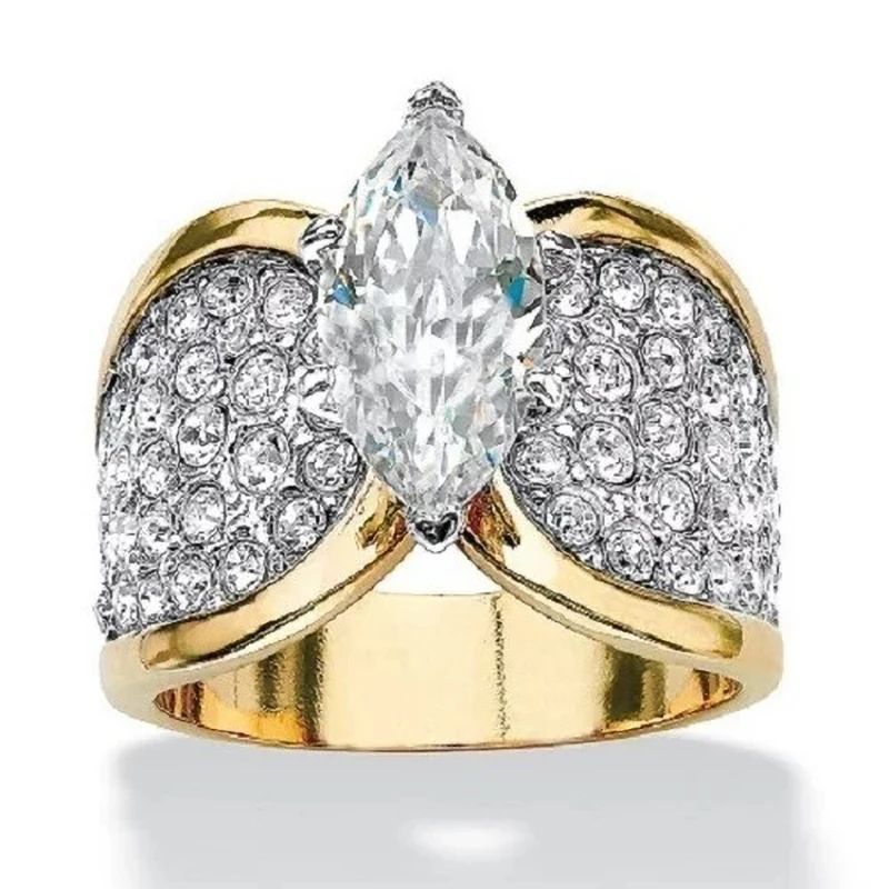 Trendy Marquise Zircon Gold/Silver Color Rings For Women Luxury Female Jewelry Engagement Party Accessories Valentine Gifts
Trendy Marquise Zircon Gold/Silver Color Rings For Women Luxury Female Jewelry Engagement Party Accessories Valentine Gifts