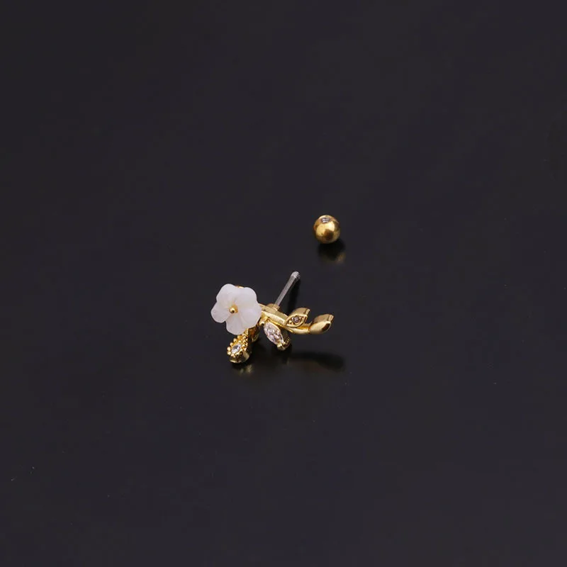 1Pcs Fashion Imitation Pearls CZ Cartilage Earring 20G Stainless Steel Barbell Flower Helix Tragus Lobe Ear Piercing Jewelry
1Pcs Fashion Imitation Pearls CZ Cartilage Earring 20G Stainless Steel Barbell Flower Helix Tragus Lobe Ear Piercing Jewelry