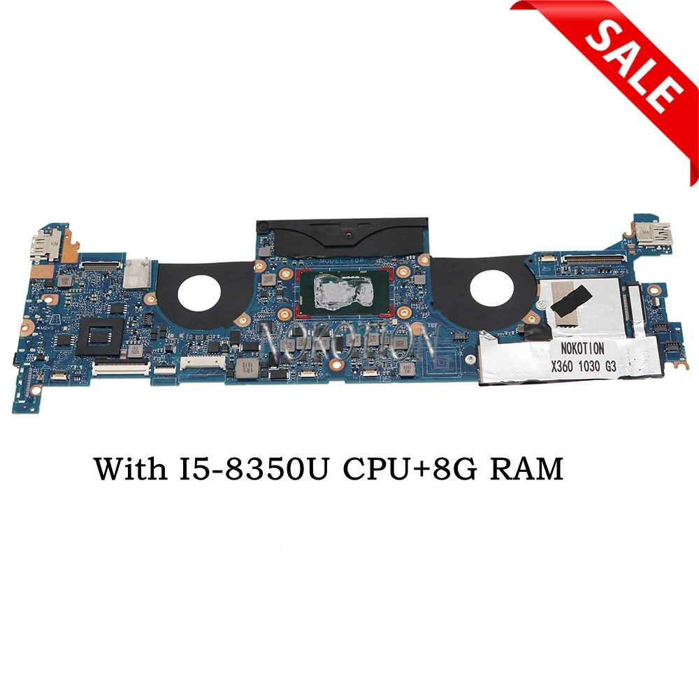 NOKOTION L31862-601 DA0Y0PMBAF0 для ноутбука HP Elitebook X360 1030 G3, материнская плата с процессором SR3L9 I5-8350U + 8 Гб ОЗУ
NOKOTION L31862-601 DA0Y0PMBAF0 для ноутбука HP Elitebook X360 1030 G3, материнская плата с процессором SR3L9 I5-8350U + 8 Гб ОЗУ