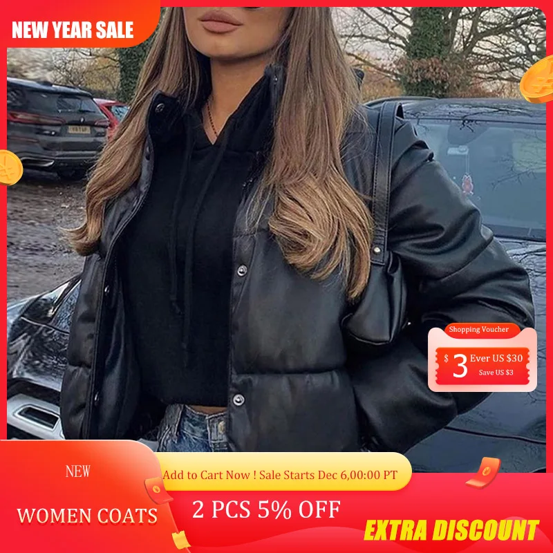 Женская короткая стеганая куртка, однотонная зимняя плотная куртка на молнии с длинным рукавом и воротником-стойкой, зима 2021
Женская короткая стеганая куртка, однотонная зимняя плотная куртка на молнии с длинным рукавом и воротником-стойкой, зима 2021