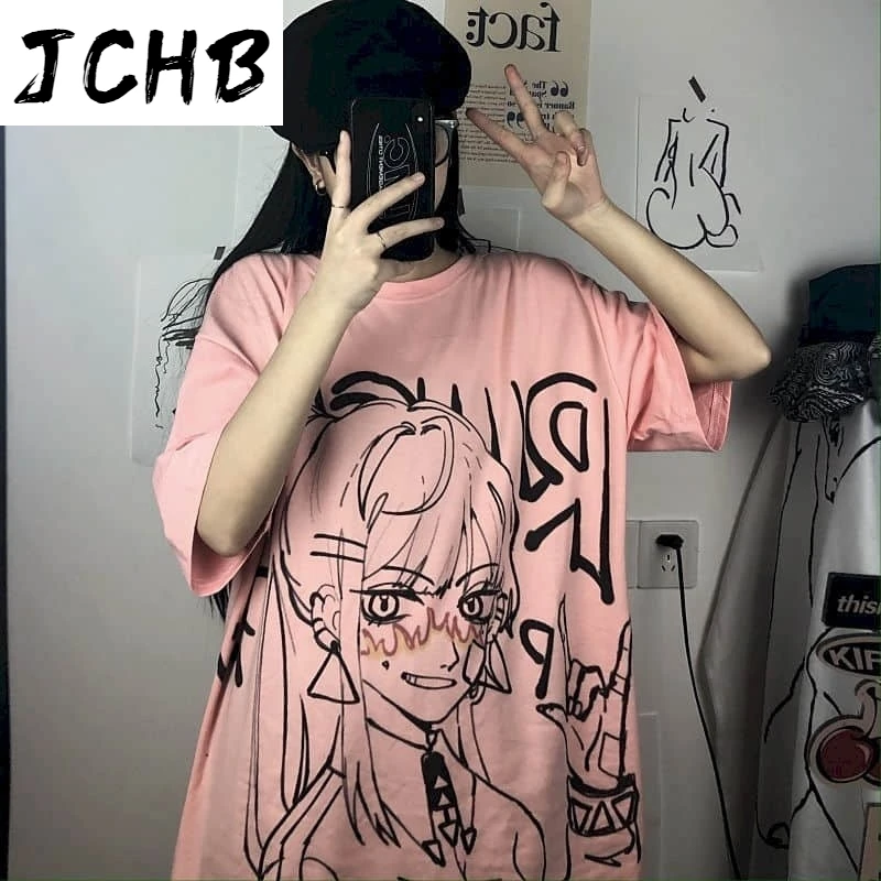 2021 Summer Korean Tshirts Harajuku t Shirt Women Ins Retro Cartoon Print Student Top Bf Loose White Short-sleeved T-shirt Femal
2021 Summer Korean Tshirts Harajuku t Shirt Women Ins Retro Cartoon Print Student Top Bf Loose White Short-sleeved T-shirt Femal
