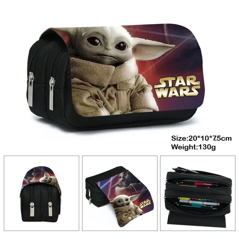 Baby Yoda Star Wars Mandalorian Cartoon Toys Student Anime Stationery Box Child High-Capacity Pen case Bag Kids Birthday Gift 
Baby Yoda Star Wars Mandalorian Cartoon Toys Student Anime Stationery Box Child High-Capacity Pen case Bag Kids Birthday Gift
