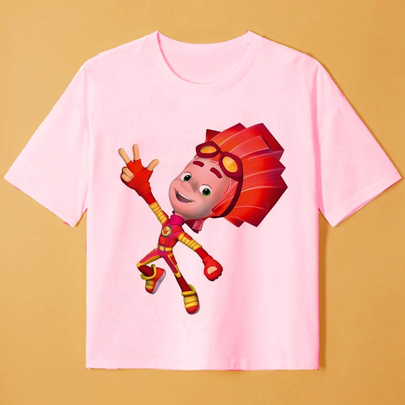 Fashion New Children Russian Cartoon The Fixies Funny T Shirt Baby Boys/Girls Summer Tops Short Sleeve T-shirt Kids Cute Clothes 
Fashion New Children Russian Cartoon The Fixies Funny T Shirt Baby Boys/Girls Summer Tops Short Sleeve T-shirt Kids Cute Clothes