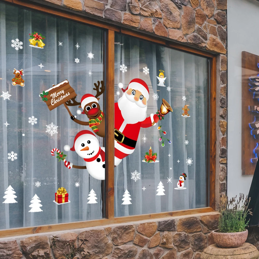 Merry Christmas Decoration Sticker PVC Wall Sticker Snowflake Window Sticker for Home Ornaments Noel Xmas Gift 25x35cm Home Deco
Merry Christmas Decoration Sticker PVC Wall Sticker Snowflake Window Sticker for Home Ornaments Noel Xmas Gift 25x35cm Home Deco