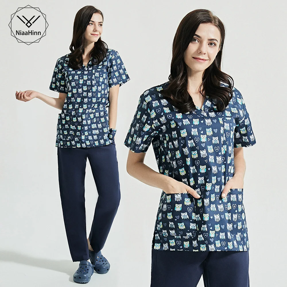 S-XXL Unisex Short Sleeve scrubs work clothing Beauty salon printing scrubs tops V-neck Women Fashion Uniforms pet shop workwear
S-XXL Unisex Short Sleeve scrubs work clothing Beauty salon printing scrubs tops V-neck Women Fashion Uniforms pet shop workwear