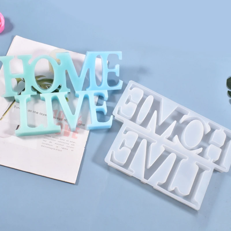 DIY English Words LIVE HOME Listed Pendant Silicone Mould Crafts Decor Jewelry Making Tool Crystal Epoxy Resin Mold M0XF
DIY English Words LIVE HOME Listed Pendant Silicone Mould Crafts Decor Jewelry Making Tool Crystal Epoxy Resin Mold M0XF