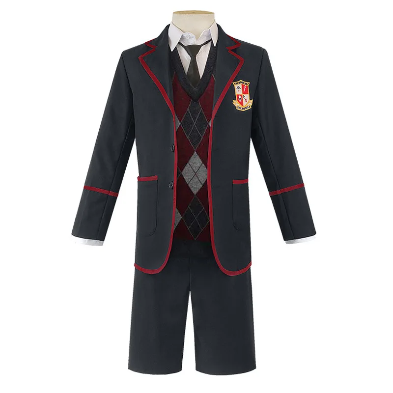 Cosplay The Umbrella Academy Uniform Dresses Costume Unisex Halloween Costumes For Women Number Five School Suits Set
Cosplay The Umbrella Academy Uniform Dresses Costume Unisex Halloween Costumes For Women Number Five School Suits Set