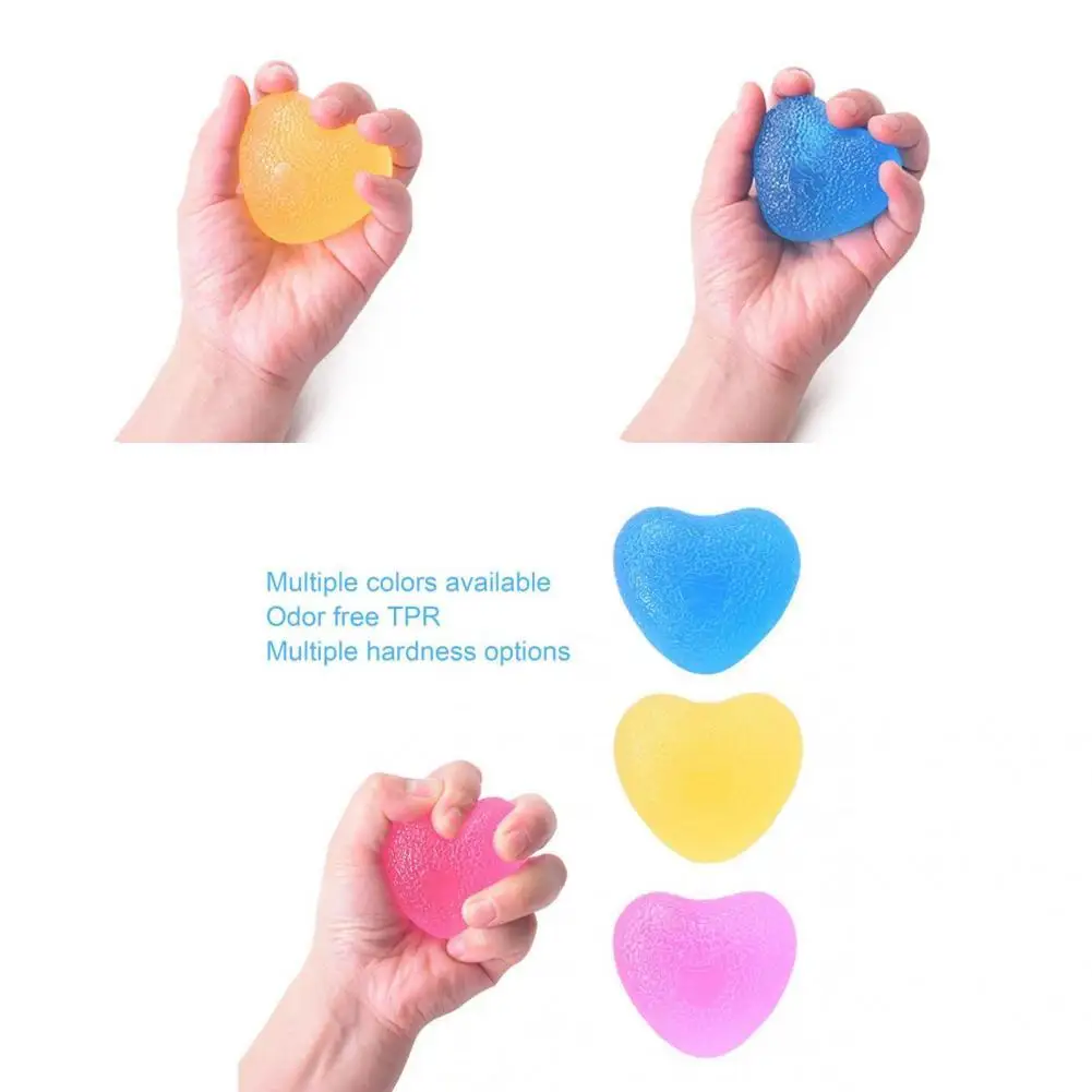 

Износостойкий изящный износостойкий прочный ручной тренажер в форме сердца с шариком для пальцев, ручной шар для кистей рук многоразовый д...