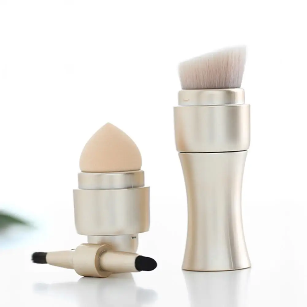 4 in 1 Lip Blush Powder Foundation Eyeshadow Makeup Brushes Cosmetic Beauty Tool Cosmetic Tools with Sponge Cosmetic Set
4 in 1 Lip Blush Powder Foundation Eyeshadow Makeup Brushes Cosmetic Beauty Tool Cosmetic Tools with Sponge Cosmetic Set