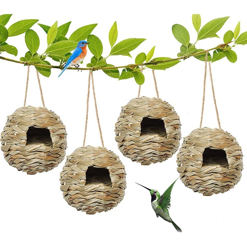 Bird Houses For Outside Hanging, Set Of 4 Hand Woven Bird Nesting House Bird Lover Gifts For Audubon Finch
Bird Houses For Outside Hanging, Set Of 4 Hand Woven Bird Nesting House Bird Lover Gifts For Audubon Finch