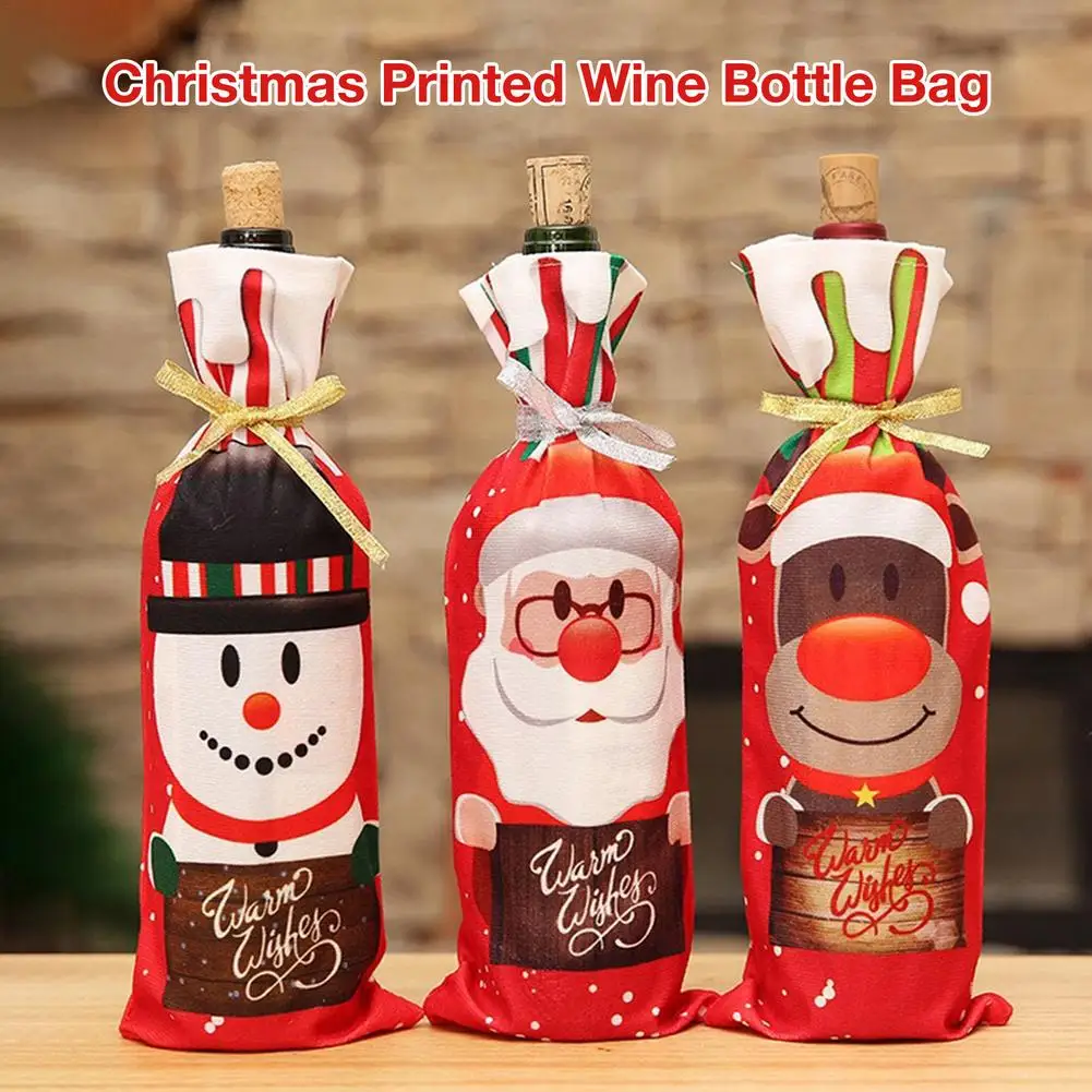 Santa Claus Wine Bottle Covers Snowman Champagne Gifts Bags Christmas Print Party Decorations For Home Xmas Dinner Table Decor
Santa Claus Wine Bottle Covers Snowman Champagne Gifts Bags Christmas Print Party Decorations For Home Xmas Dinner Table Decor