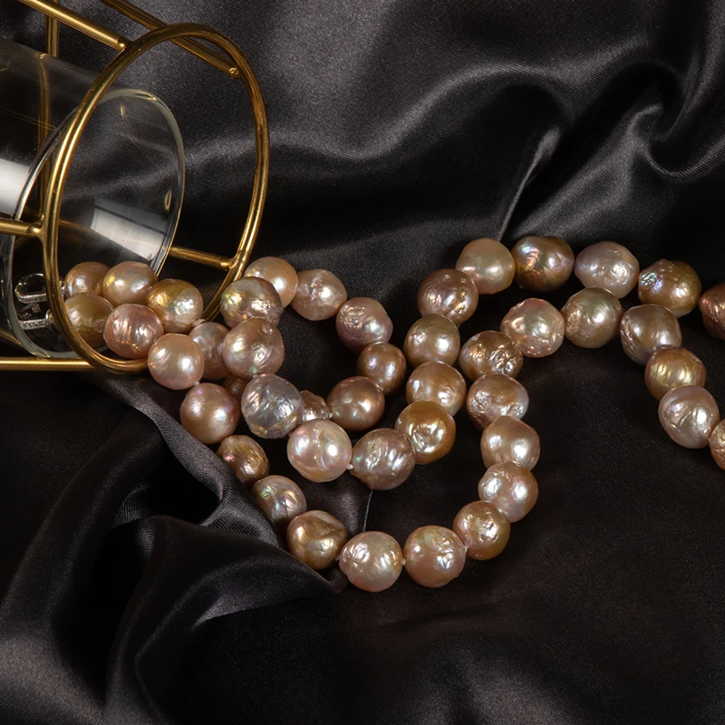 Wonderful 12-13mm Near round Long Nucleated Pearl Necklace 27inch For Women Jewelry Gifts
Wonderful 12-13mm Near round Long Nucleated Pearl Necklace 27inch For Women Jewelry Gifts