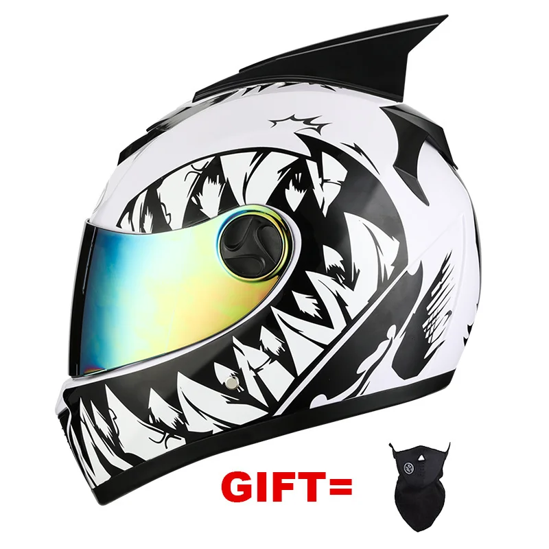 Full Face Ear Helmet Motorcycle Helmet Dual Lens Adults Moto Double Visors Capacete Helmet DOT Approved For Adults Man
Full Face Ear Helmet Motorcycle Helmet Dual Lens Adults Moto Double Visors Capacete Helmet DOT Approved For Adults Man