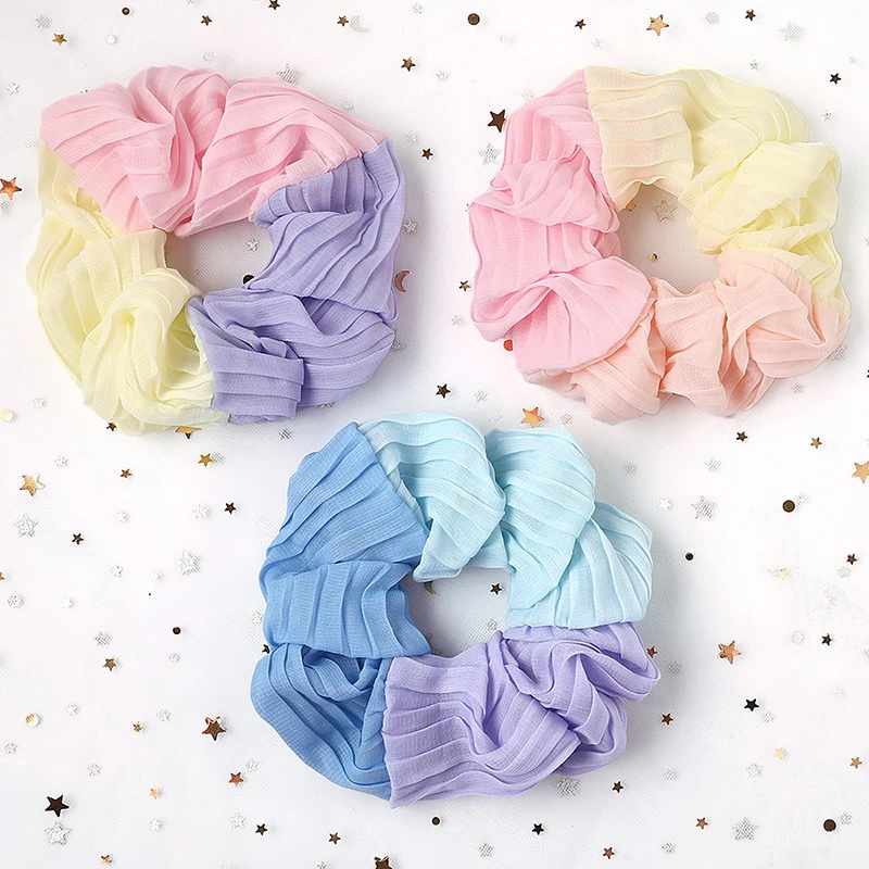 2019 New Oversized Three-color Chiffon Hair Scrunchie Elastic Hair Rope Rubber Bands Women Girls Korean Sweet Hair Accessories
2019 New Oversized Three-color Chiffon Hair Scrunchie Elastic Hair Rope Rubber Bands Women Girls Korean Sweet Hair Accessories