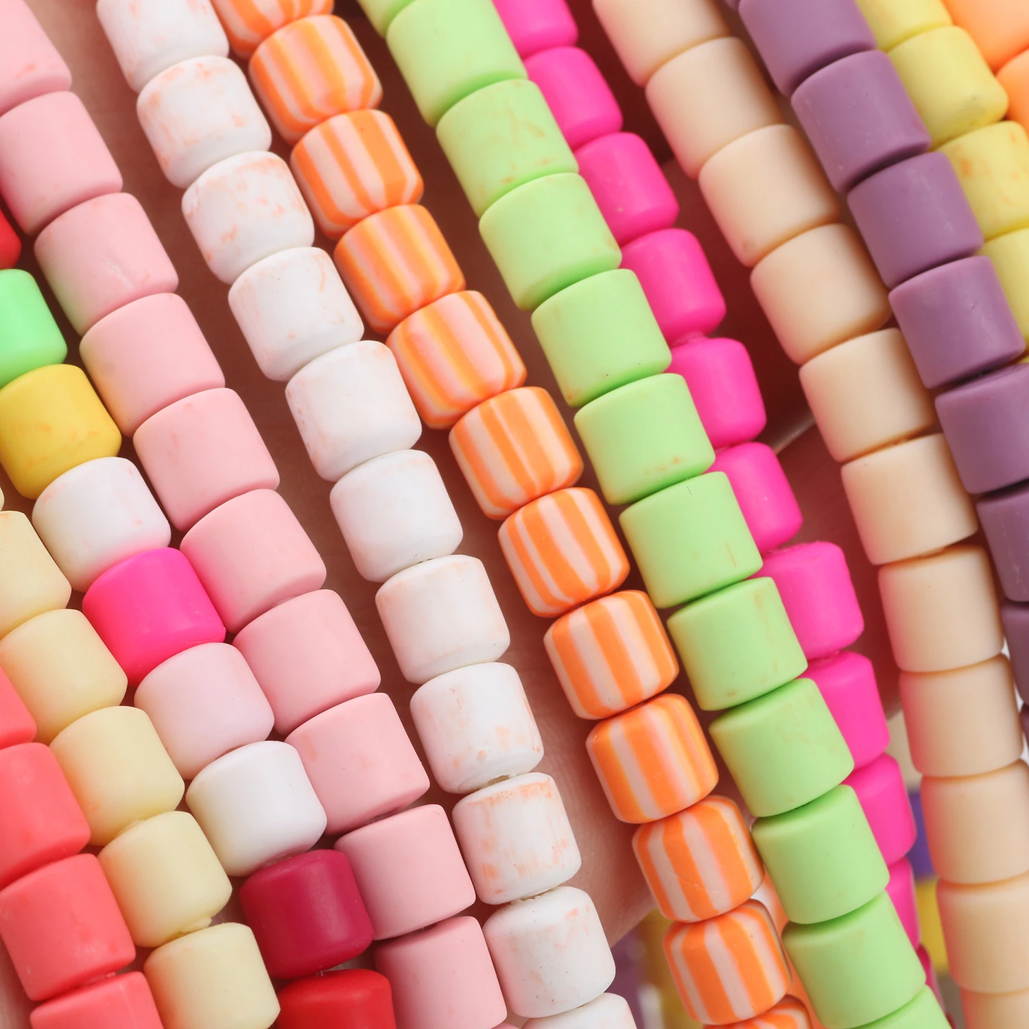 6x6mm Column Polymer Resin Clay Beads Candy Color Loose Spacer Handmade Beads for Jewelry Bracelet Making DIY Wholesale 15''
6x6mm Column Polymer Resin Clay Beads Candy Color Loose Spacer Handmade Beads for Jewelry Bracelet Making DIY Wholesale 15''