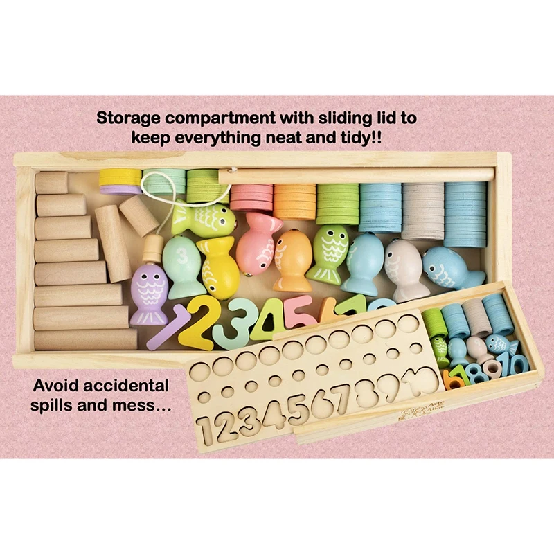 Wooden Fishing Toy Children's Preschool Educational Board Game Counting Stacking Colour Sorting Learning Toys
Wooden Fishing Toy Children's Preschool Educational Board Game Counting Stacking Colour Sorting Learning Toys