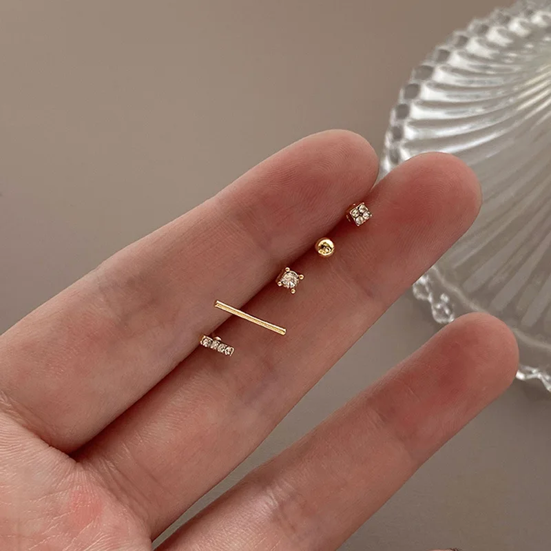 5Pcs/set Small Cute Square Clear CZ Stud Earrings Fashion Tiny Crystal Geometric Ear Studs For Women Girl Jewelry Birthday Gift
5Pcs/set Small Cute Square Clear CZ Stud Earrings Fashion Tiny Crystal Geometric Ear Studs For Women Girl Jewelry Birthday Gift