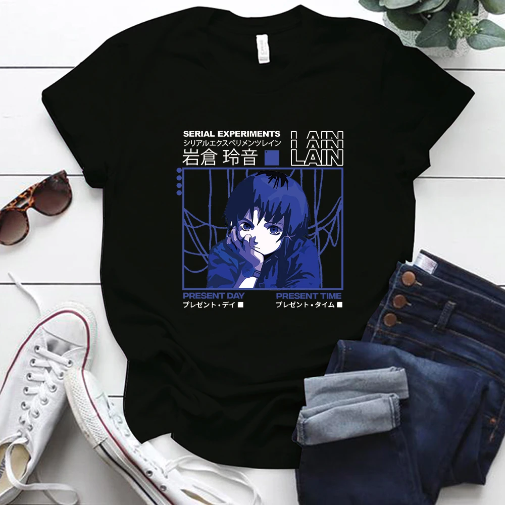 Seeyoushy Serial Experiments Lain Print Women T-shirt Short Sleeve Anime Harajuku Shirt for Women Manga Iwakura Tees Tops
Seeyoushy Serial Experiments Lain Print Women T-shirt Short Sleeve Anime Harajuku Shirt for Women Manga Iwakura Tees Tops