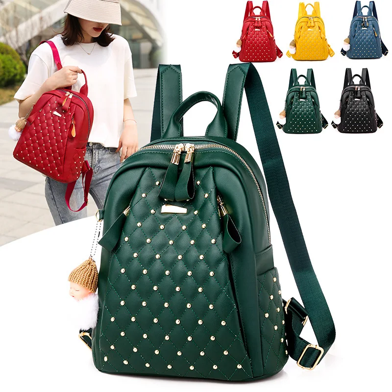 2020 New Korean Green/Black Backpack Women Elegant Plaid Bagpack Designer Doll Pendant School Bags For Girls Outdoor Travel Bag
2020 New Korean Green/Black Backpack Women Elegant Plaid Bagpack Designer Doll Pendant School Bags For Girls Outdoor Travel Bag