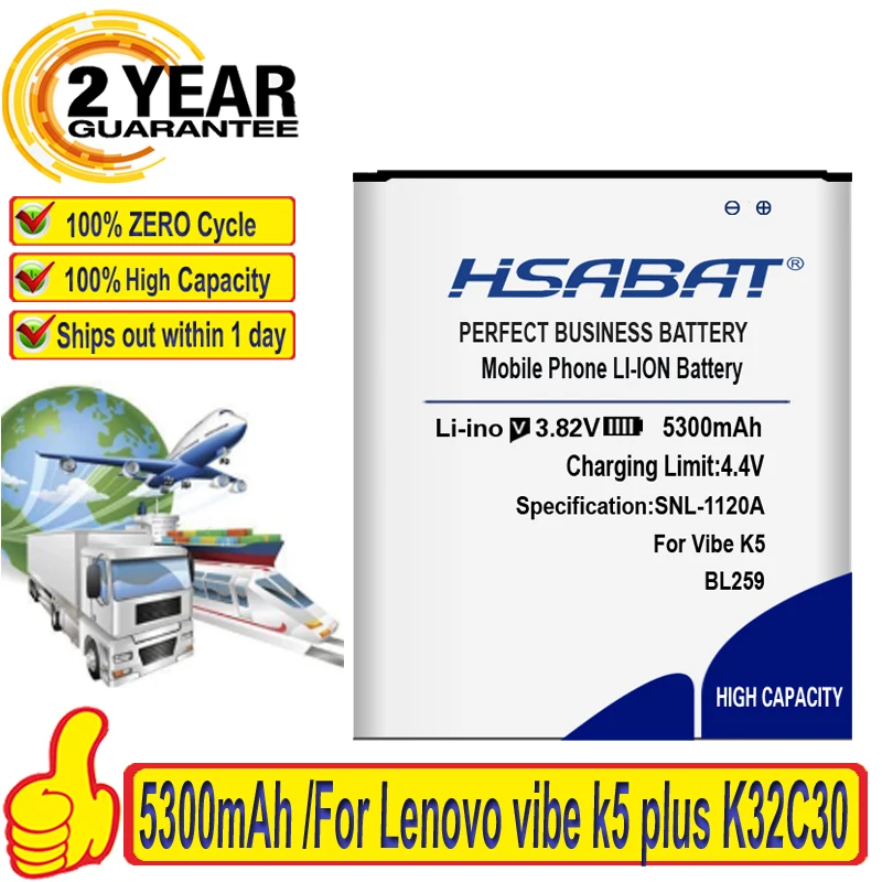 Топ бренд 4650mAh BL259 батарея для Lenovo vibe k5 plus Lemon 3 3S Vibe K5 A6020a40 A6020 A40 A 6020a40 K32C30 K32C36 |