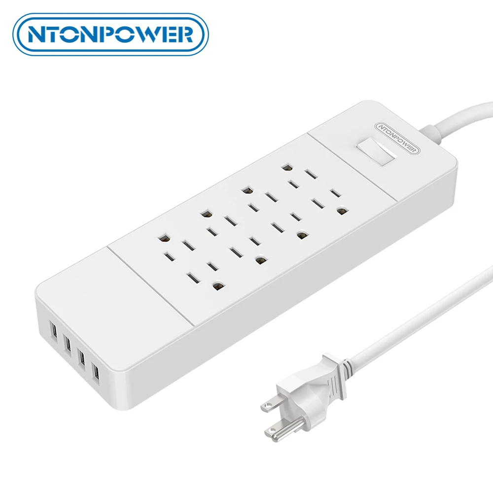 NTONPOWER USP US Electrical Plug 8 AC Power Outlet USB Charger Station 4 Ports Fireproof and Surge Protection, 1.5M Power Cord
NTONPOWER USP US Electrical Plug 8 AC Power Outlet USB Charger Station 4 Ports Fireproof and Surge Protection, 1.5M Power Cord