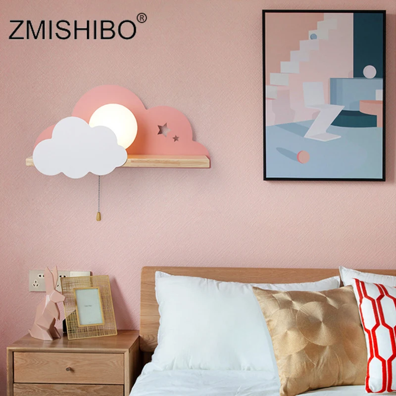 ZMISHIBO Cloud LED Wall Lamp Nordic Style Kids Boy Girl Bedroom Bedside Lamp Creative Wooden Rope Switch Shelf Reading Wall Lamp
ZMISHIBO Cloud LED Wall Lamp Nordic Style Kids Boy Girl Bedroom Bedside Lamp Creative Wooden Rope Switch Shelf Reading Wall Lamp