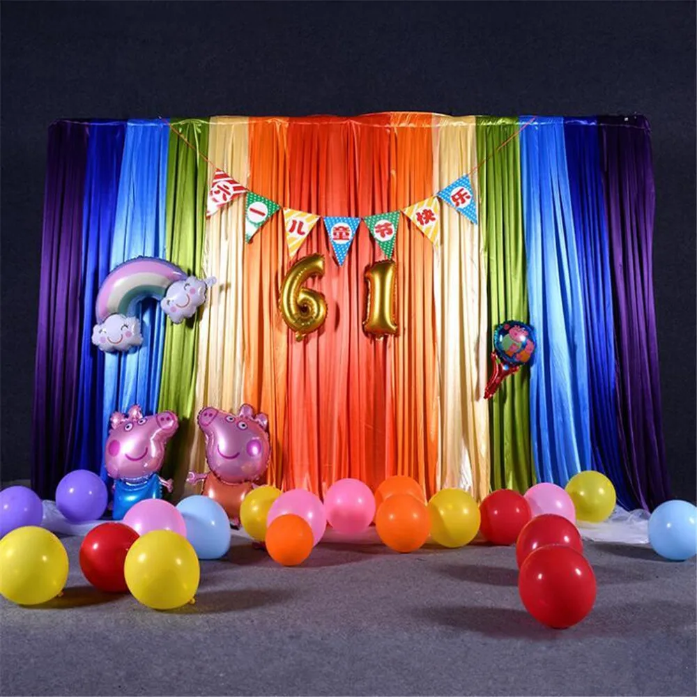 Ice silk rainbow children's day background colorful wedding background party decoration background a variety of colors to choose
Ice silk rainbow children's day background colorful wedding background party decoration background a variety of colors to choose
