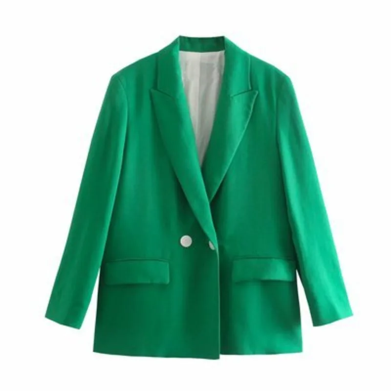 Женский однотонный зеленый Блейзер, винтажный двубортный пиджак с длинным рукавом, женская верхняя одежда, шикарные топы, модный темпераме...
Женский однотонный зеленый Блейзер, винтажный двубортный пиджак с длинным рукавом, женская верхняя одежда, шикарные топы, модный темпераме...