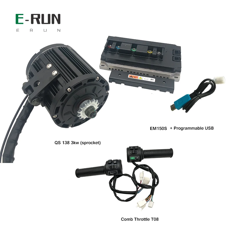QS 138 72V 100KPH 3kw Mid Drive Motor Train Kits with Controller Sprocket Chain Type For Offload Bike
QS 138 72V 100KPH 3kw Mid Drive Motor Train Kits with Controller Sprocket Chain Type For Offload Bike