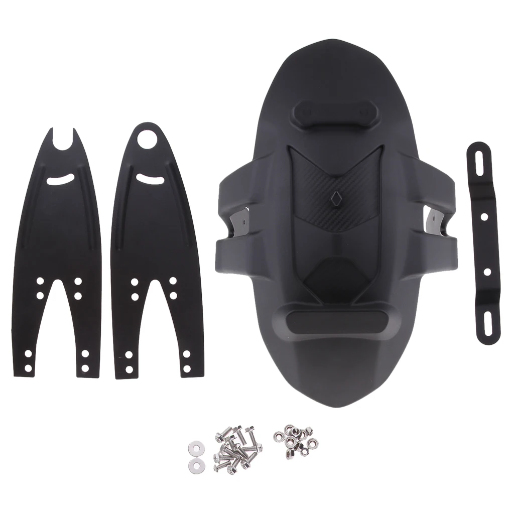 Motorcycle Rear Fender Mudguard Water Baffle Wheel Hugger Replacement with Mounting Btacket, Universal Fit, Black #005
Motorcycle Rear Fender Mudguard Water Baffle Wheel Hugger Replacement with Mounting Btacket, Universal Fit, Black #005
