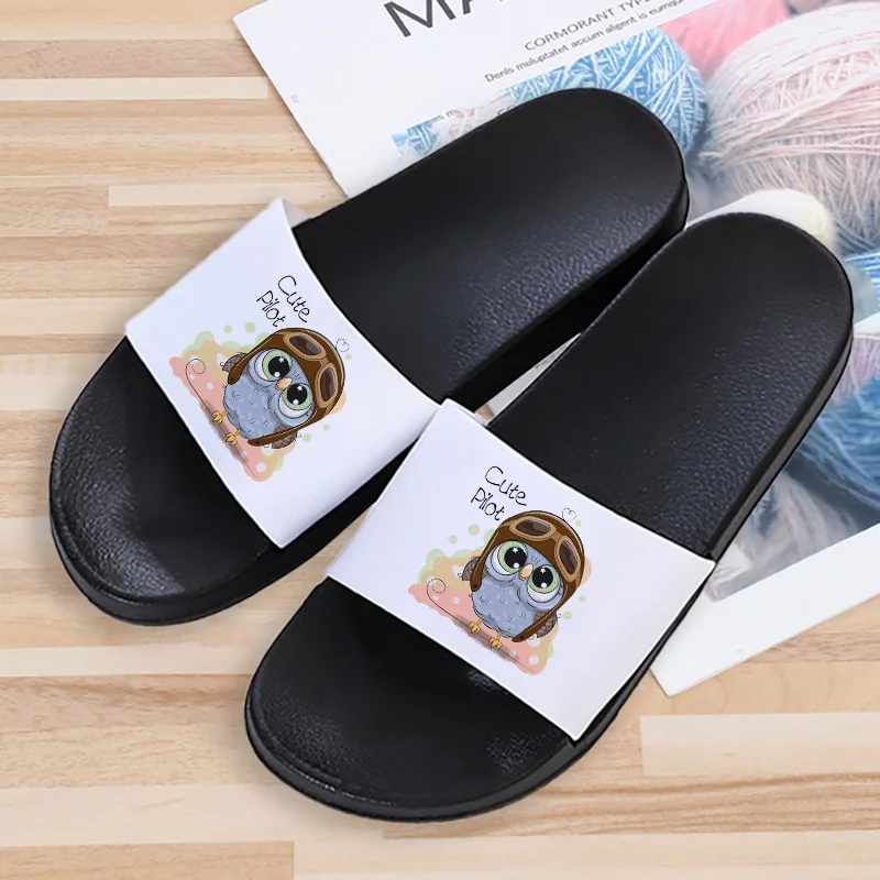 Summer slippers Women Soft Sole Beach Slides Fashion Cartoon owl Thicker Platform Ladies shoes Bathroom Anti-Slip home slippers
Summer slippers Women Soft Sole Beach Slides Fashion Cartoon owl Thicker Platform Ladies shoes Bathroom Anti-Slip home slippers
