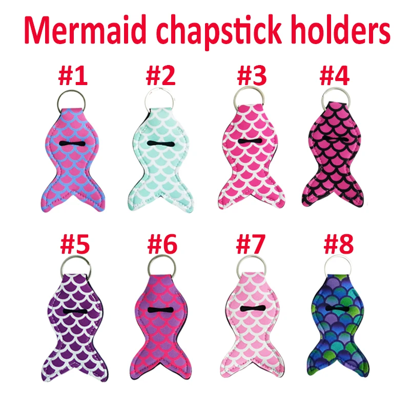 200pcs/lot free shipping mermaid chapstick holder new arrival high quality mermaid tail keychain holders neoprene gift
200pcs/lot free shipping mermaid chapstick holder new arrival high quality mermaid tail keychain holders neoprene gift