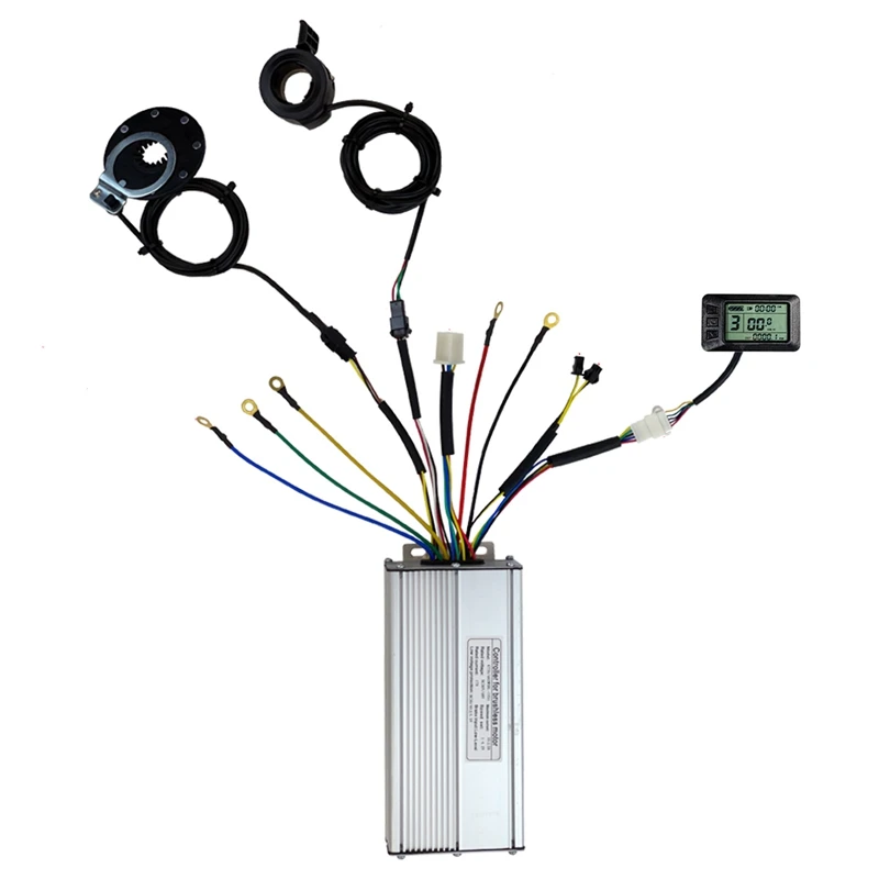 36V/48V 1000W 30A Electric Bicycle Sine Wave Controller KT LCD7 Display&Thumb Throttle and Sensor SM Accessories
36V/48V 1000W 30A Electric Bicycle Sine Wave Controller KT LCD7 Display&Thumb Throttle and Sensor SM Accessories