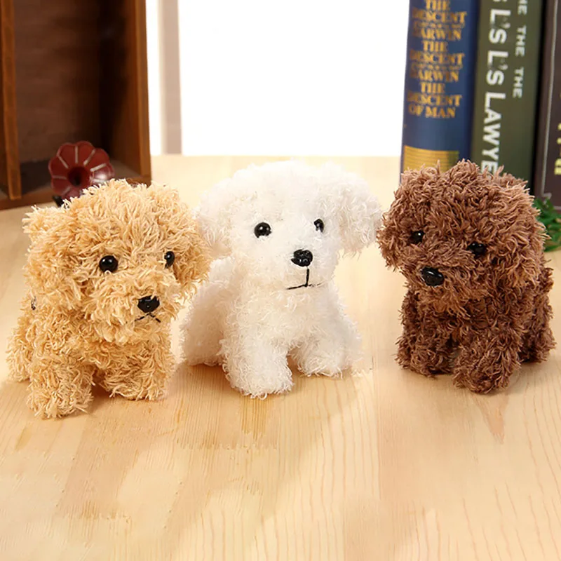 

Fashion Pendant PP Cotton Plush Toys Puppy Teddy Christmas Gifts for Kids Decorative Accessories 1Pcs Bag Keychain 12CM