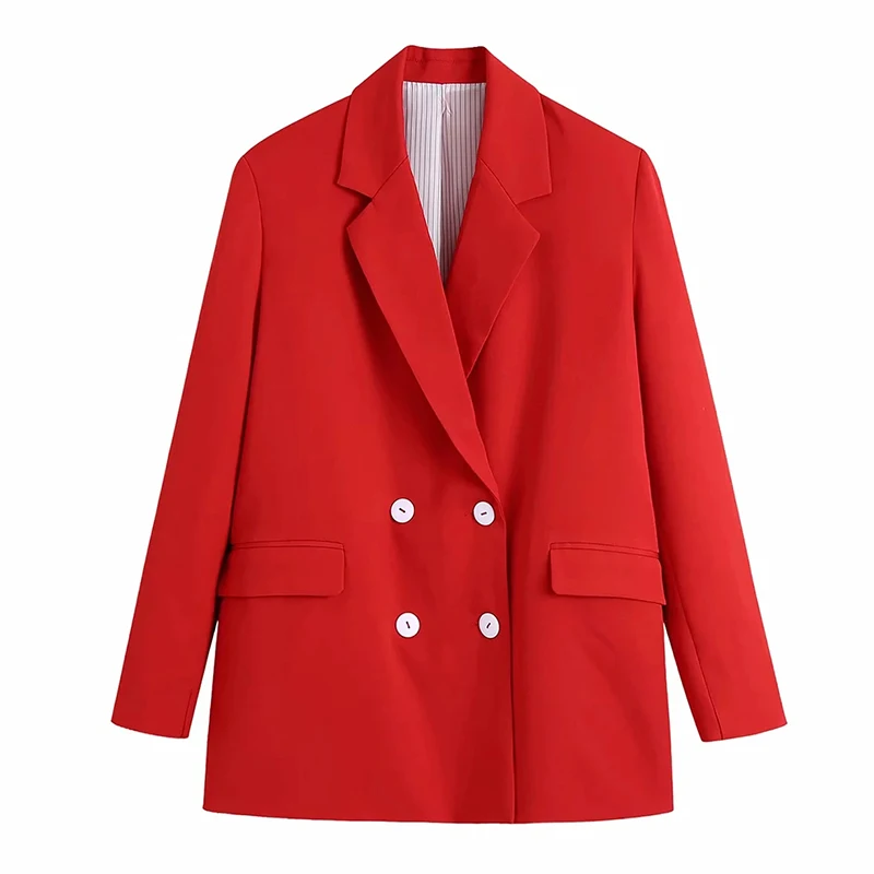 Aachoae Women Vintage Notched Collar Long Sleeve Blazer Suits Solid Color Double Breasted Coats Fashion Office Wear Outerwear
Aachoae Women Vintage Notched Collar Long Sleeve Blazer Suits Solid Color Double Breasted Coats Fashion Office Wear Outerwear