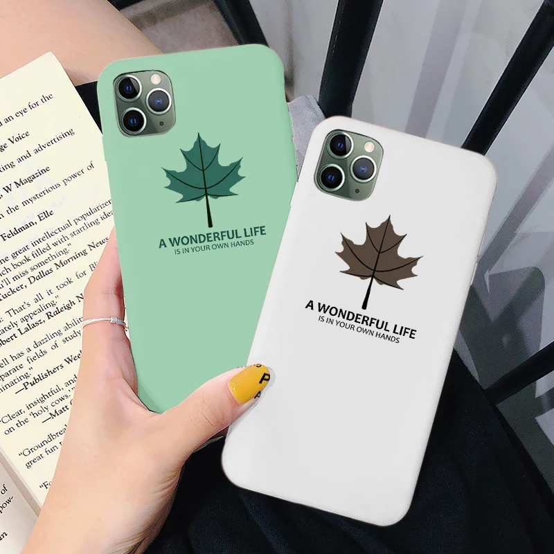 New Silicone Maple leaf Phone Case For iPhone 11 Pro XR X Xs Max Smooth Cover Case For iphone 7 8 6 6s Plus 7plus 8plis SE 2020
New Silicone Maple leaf Phone Case For iPhone 11 Pro XR X Xs Max Smooth Cover Case For iphone 7 8 6 6s Plus 7plus 8plis SE 2020