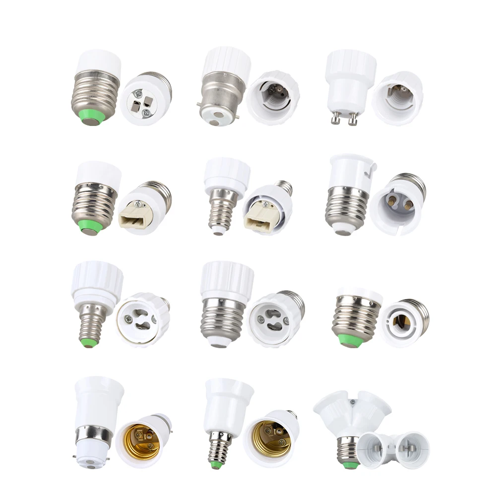 Led-lampe Lampe Basis Umwandlung E14 ZU E27 Halter Konverter Buchse E27 ZU 2E27 Adapter GU10 G9 B22 E27 E14 e12 Feuerfeste l
Led-lampe Lampe Basis Umwandlung E14 ZU E27 Halter Konverter Buchse E27 ZU 2E27 Adapter GU10 G9 B22 E27 E14 e12 Feuerfeste l