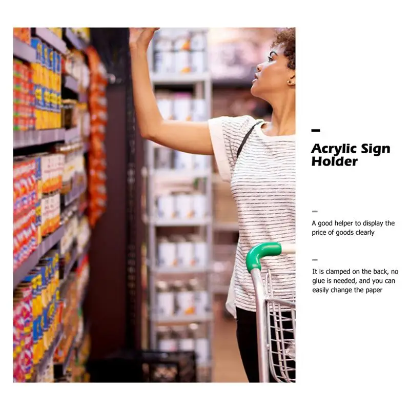 6Pcs Acrylic Sign Holder Transparent Label Stands Market Price Display Stands
6Pcs Acrylic Sign Holder Transparent Label Stands Market Price Display Stands