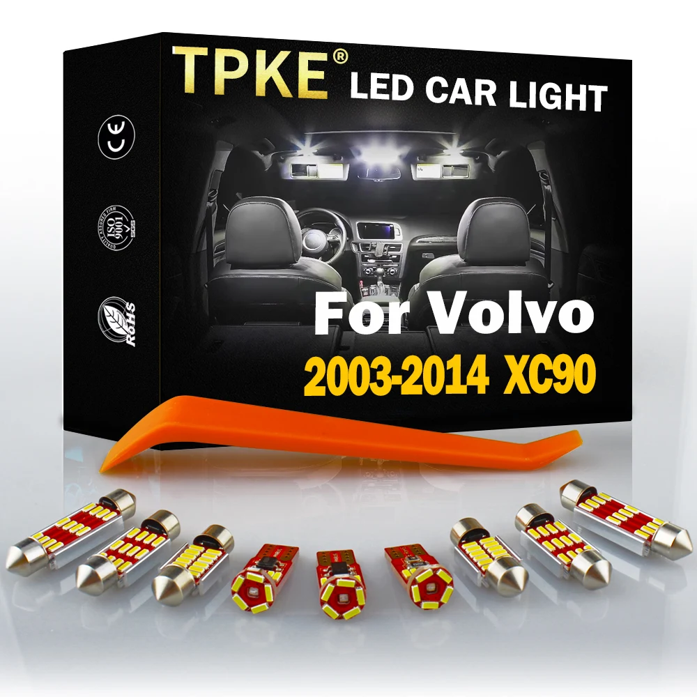 TPKE For 2003-2014 Volvo XC90 White Car Accessories Canbus Error Free LED Interior Reading Light Kit Map Dome License Plate Lamp
TPKE For 2003-2014 Volvo XC90 White Car Accessories Canbus Error Free LED Interior Reading Light Kit Map Dome License Plate Lamp