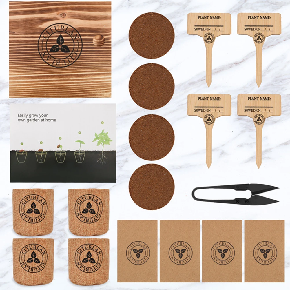1 Set Grow Bags Herb Seed Growing Kit Herb Garden Starter Kit DIY Grow Indoor Garden Set Gift For Home Plant Starters Balcony
1 Set Grow Bags Herb Seed Growing Kit Herb Garden Starter Kit DIY Grow Indoor Garden Set Gift For Home Plant Starters Balcony