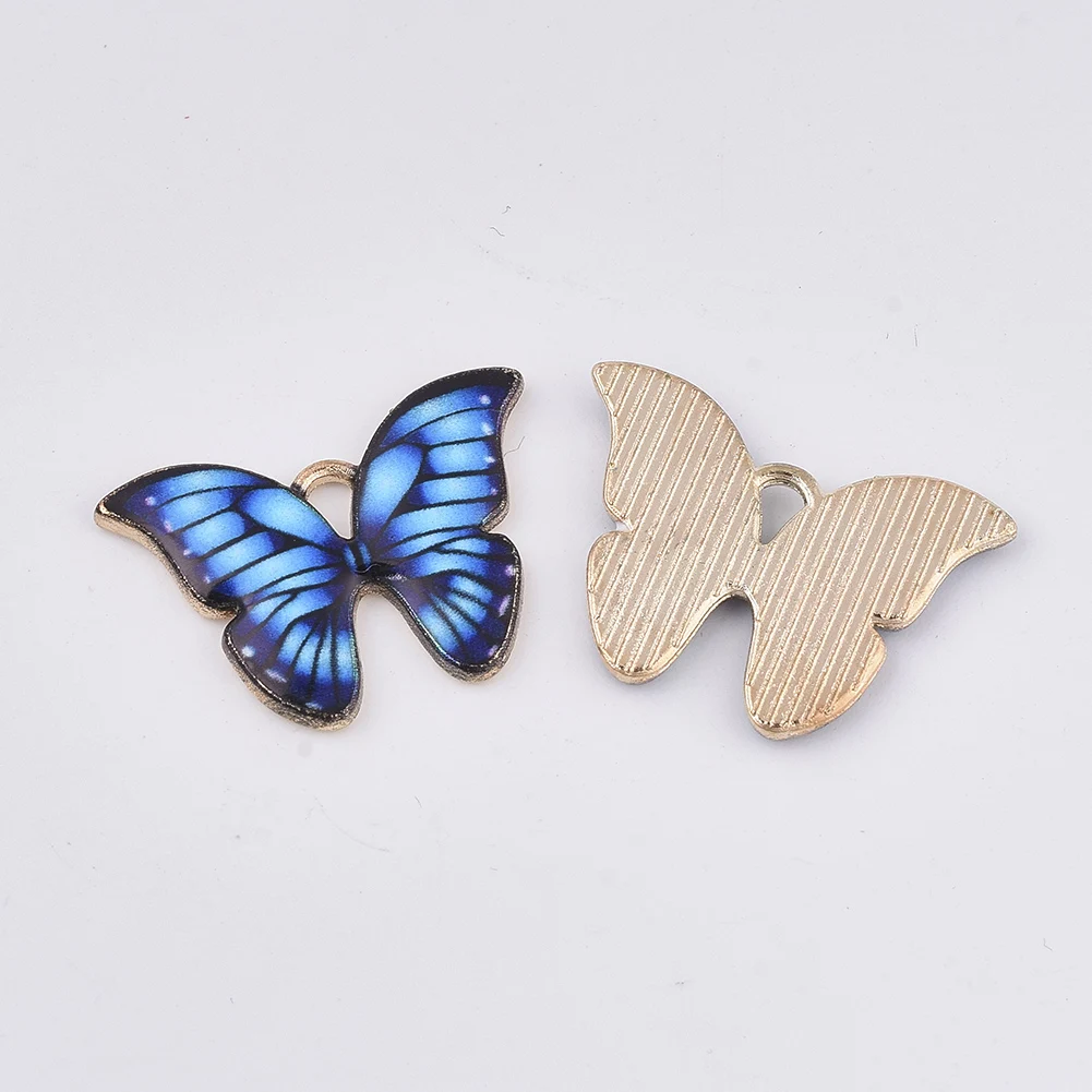 10pcs Enamel Butterfly Printed Alloy Pendants For Necklaces Bracelets Jewelry Making , 15.5x22x2mm, Hole: 1.8mm
10pcs Enamel Butterfly Printed Alloy Pendants For Necklaces Bracelets Jewelry Making , 15.5x22x2mm, Hole: 1.8mm