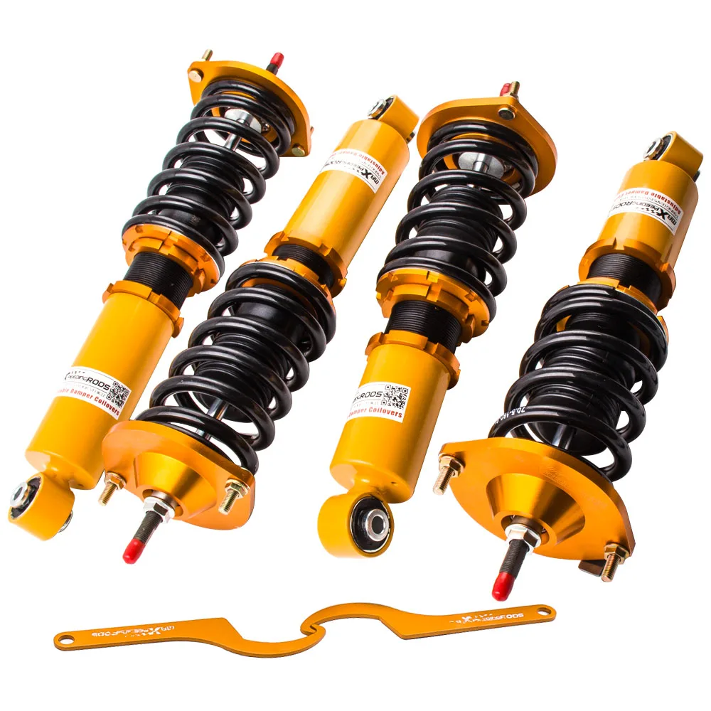 24 Levels Adjustable Damper Coilover Suspension for Mazda Miata Roadster MX5 MX-5 NA NB MK1 1989-2005
24 Levels Adjustable Damper Coilover Suspension for Mazda Miata Roadster MX5 MX-5 NA NB MK1 1989-2005